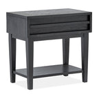 Lindon - Dark Open Nightstand - Coffee Bean