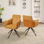 Swivel Home Office Desk Chairs With Arm (Set of 2)
