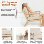 Living Room Chair With Lumbar Pillow