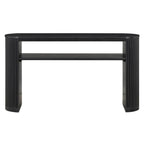 Console Table With Fluted Legs, Open Shelf