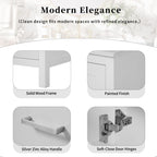 Bathroom Vanity With Integrated Undermount Ceramic Sink, 2 Doors And 1 Drawer, Soft Close Hinges