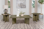 Andando 3-piece Coffee and End Table Set Mango Brown