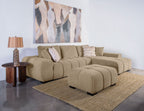 Octavia Upholstered Rectangular Ottoman Camel
