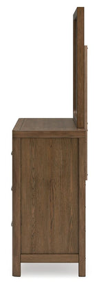 Cabalynn - Dresser And Mirror - Light Brown