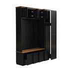 Entryway Hall Tree With Storage Bench, Coat Rack Shoe Bench With Cabinets