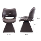 Modern Swivel Dining Chair With High Back