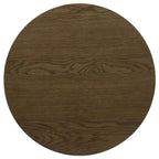 Kessler 2-piece Round Sculptural Wood Coffee Table Set Brown