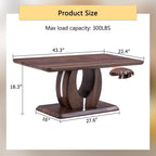Modern, Minimalist Rectangular Coffee Table