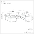 Jasmine - Handcrafted Sectional Sofa