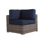 Outdoor Seating Group With Cushions 2 Person - Gray