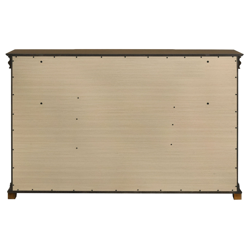 Garland 9-drawer Bedroom Dresser Cabinet Brown Cherry