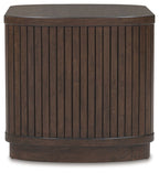 Korestone - Square End Table - Dark Brown