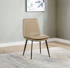 Ortega Upholstered Dining Side Chair Tan (Set of 2)