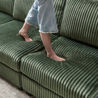 Convertible Sectional Sofa, Sleeper Oversized Living Room Lounge