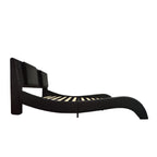 Platform Bed Frame With LED Lighting, tooth Music, Vibration Massage