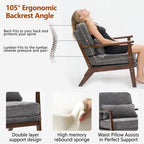 Living Room Chair With Lumbar Pillow