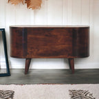 Rounded Lid Up Blanket Box