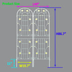 Metal Garden Trellis Rustproof Trellis For Climbing Plant Outdoor Flower Support