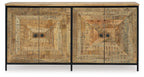 Camney - Accent Cabinet - Brown / Black