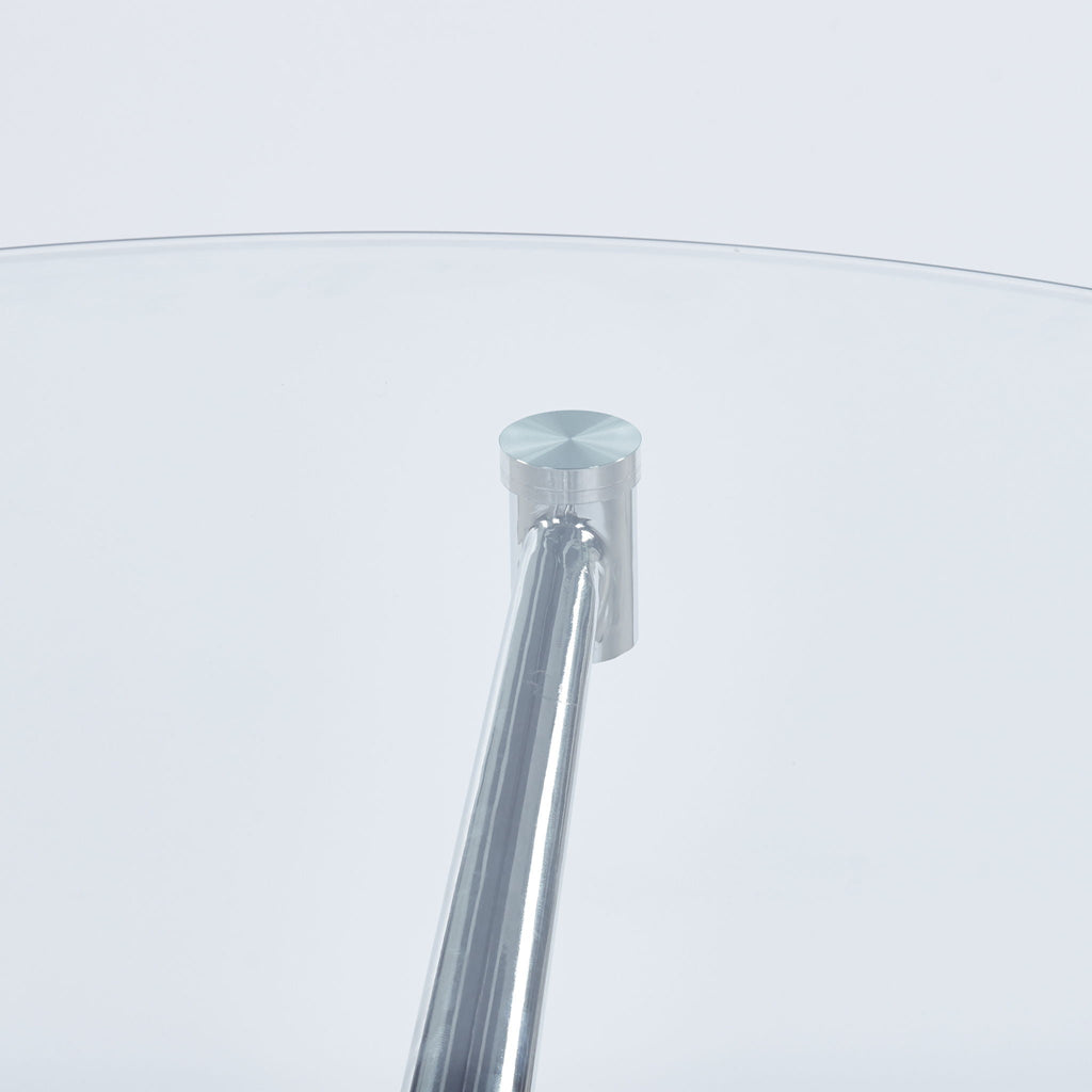 Compact Dining Table With Glass Top