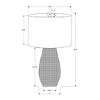 Lighting, Table Lamp, Resin, Contemporary - Black