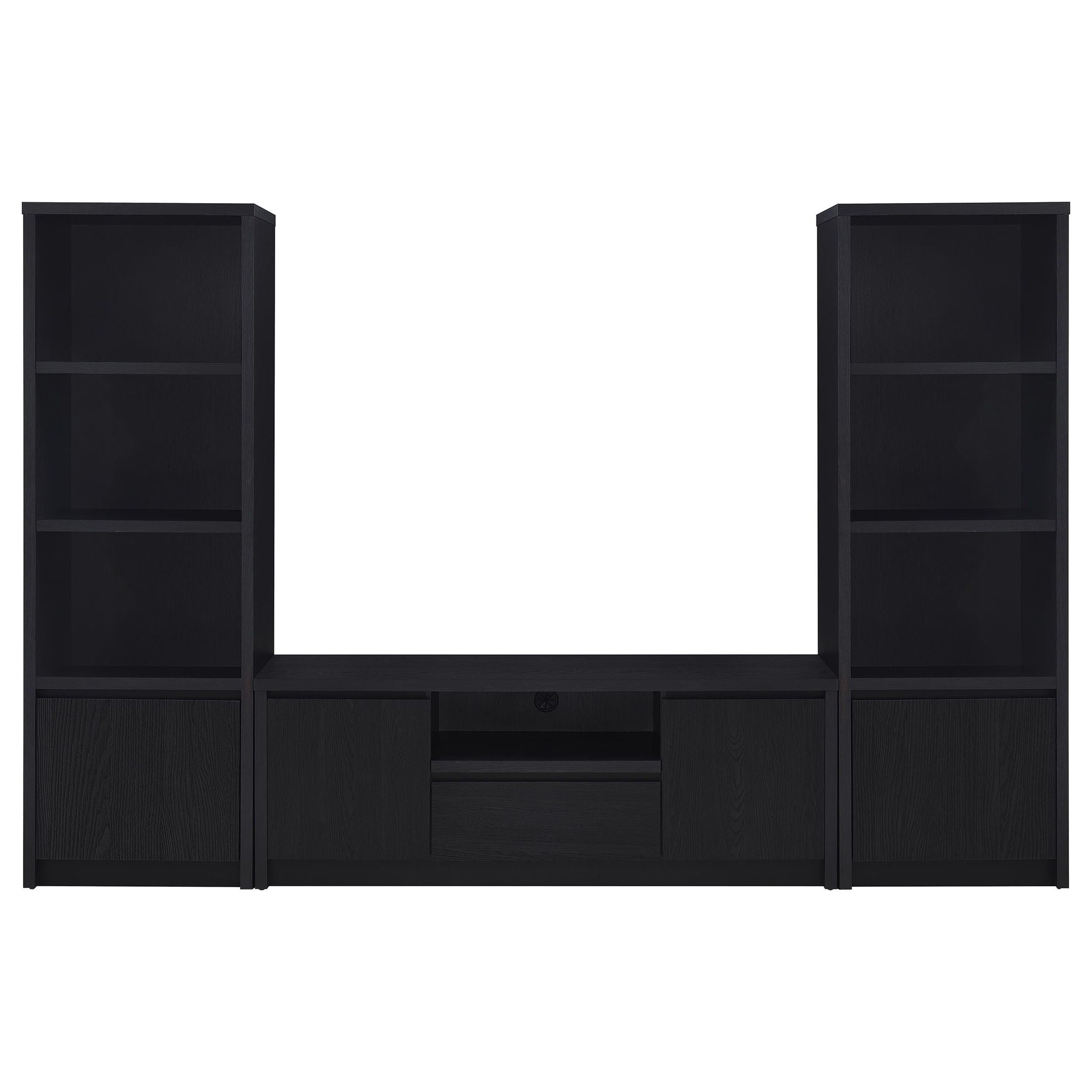 Winfield 3-piece Entertainment Center 60-inch TV Stand Black