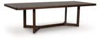 Dilenno - Rectangular Dining Room Extension Table - Dark Brown