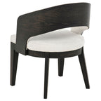 Leandro Upholstered Dining Arm Chair Cream (Set of 2)