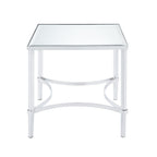 Petunia - End Table - Mirrored & Chrome
