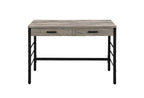 Disho - Writing Desk With USB - Light Weathered Oak & Black