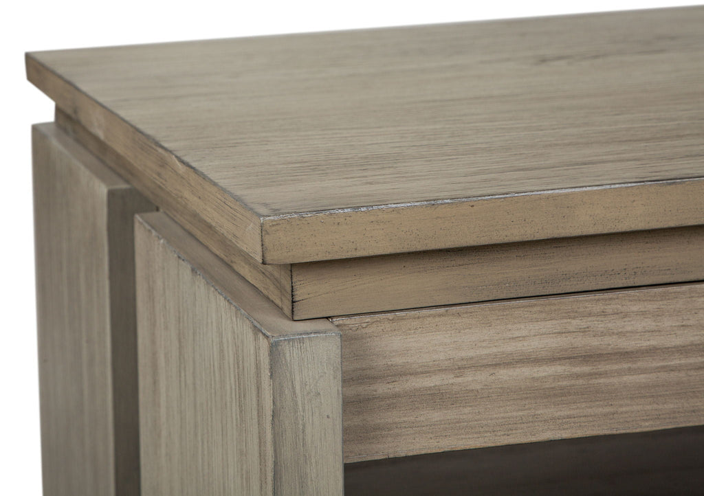 Conrad - Rectangular Lift Top Storage Cocktail Table With Casters - Stone Harbor Gray