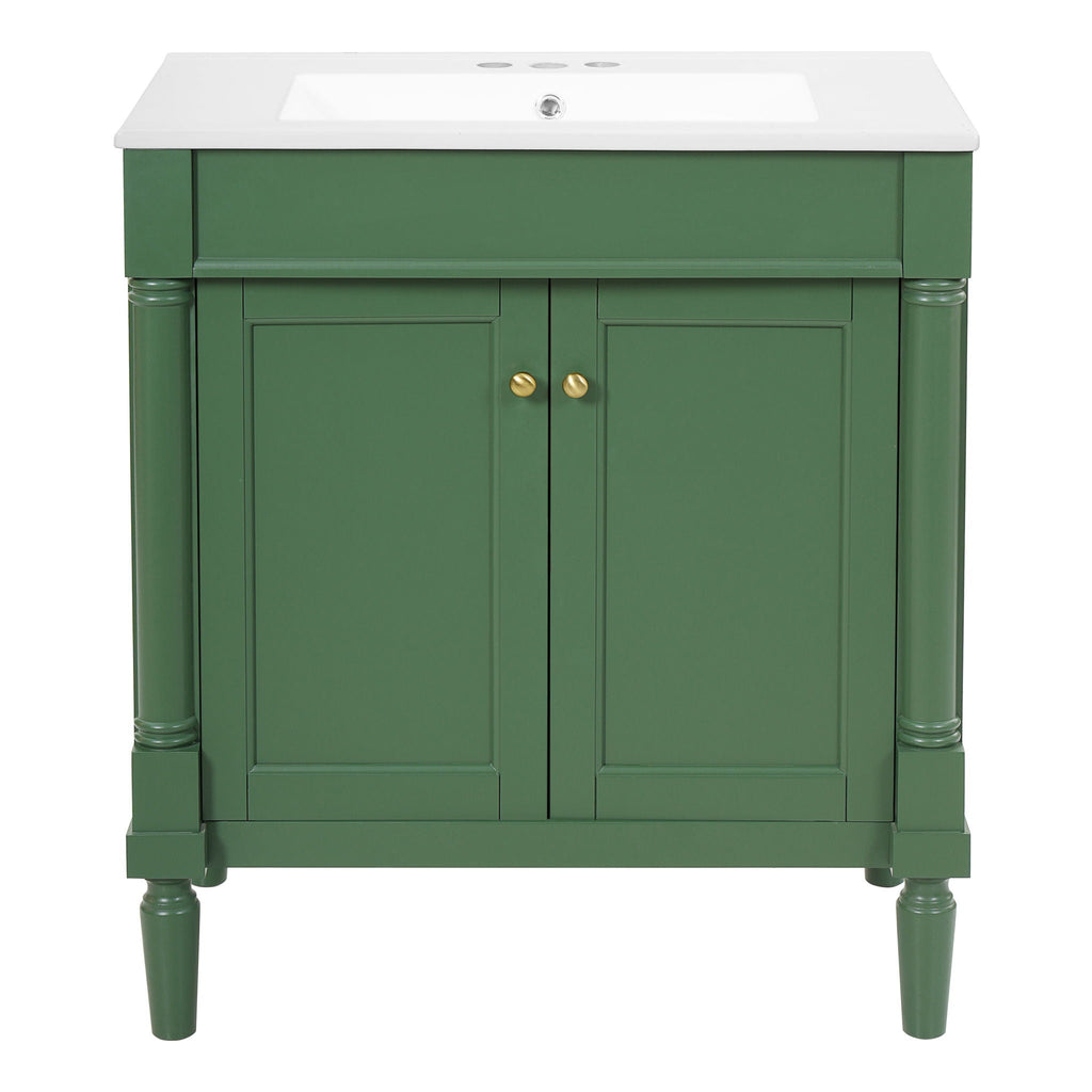 Bathroom Vanity Cabinet With Sink, Soft Close Doors, Storage Cabinet