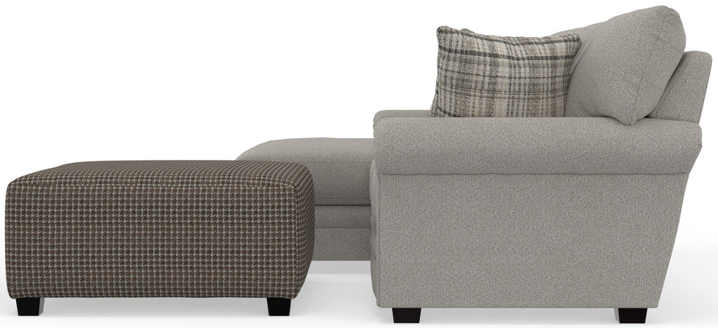 Livingston - Sectional With Comfort Coil Seating, 40" Cocktail Ottoman And Accent Pillows Included