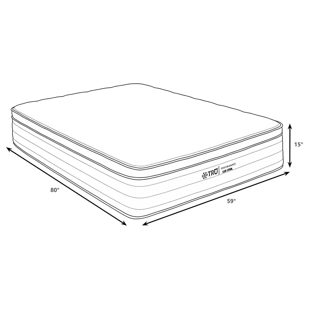 Montlake 15-inch Queen Cool Euro Top Foam Hybrid Mattress
