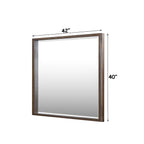 Zoey - Mirror - Brown Oak