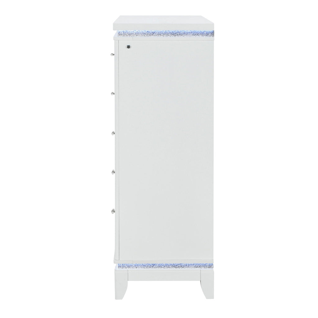 Adalid - Chest With LED Lighting - White