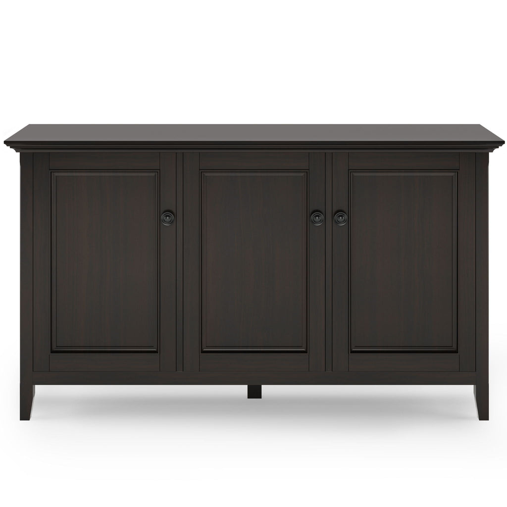 Amherst - Wide 3 Door Storage Cabinet - Hickory Brown