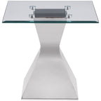 Jenny 3-piece Rectangular Coffee and End Table Set Chrome