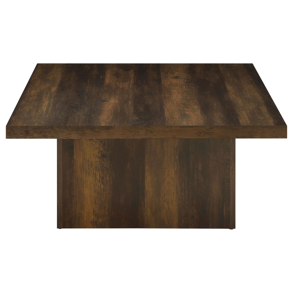 Devar Square Engineered Wood Cocktail Coffee Table Dark Pine