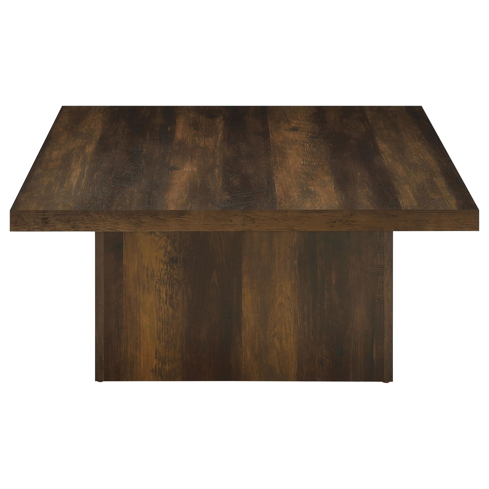Devar Square Engineered Wood Cocktail Coffee Table Dark Pine