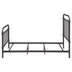 Livingston Metal Twin Open Frame Bed Dark Bronze