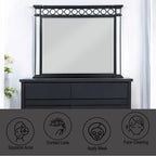 Varian II - Mirror - Mirrored, Black & Sliver