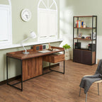 Sara - Bookshelf - Walnut & Sandy Black