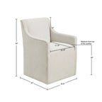 Traditional Skirted Dining Arm Chair