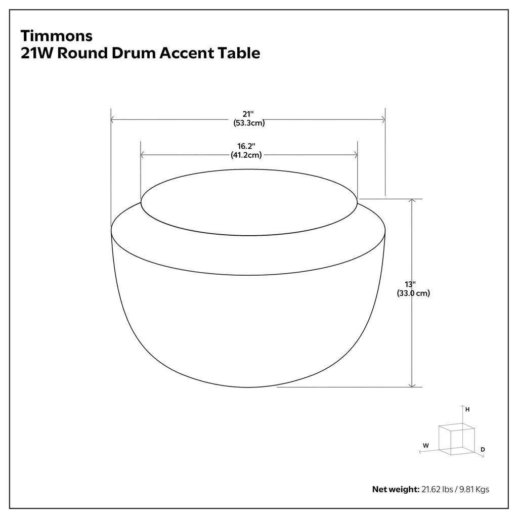 Timmons - Cast Aluminum Coffee Table - Brown
