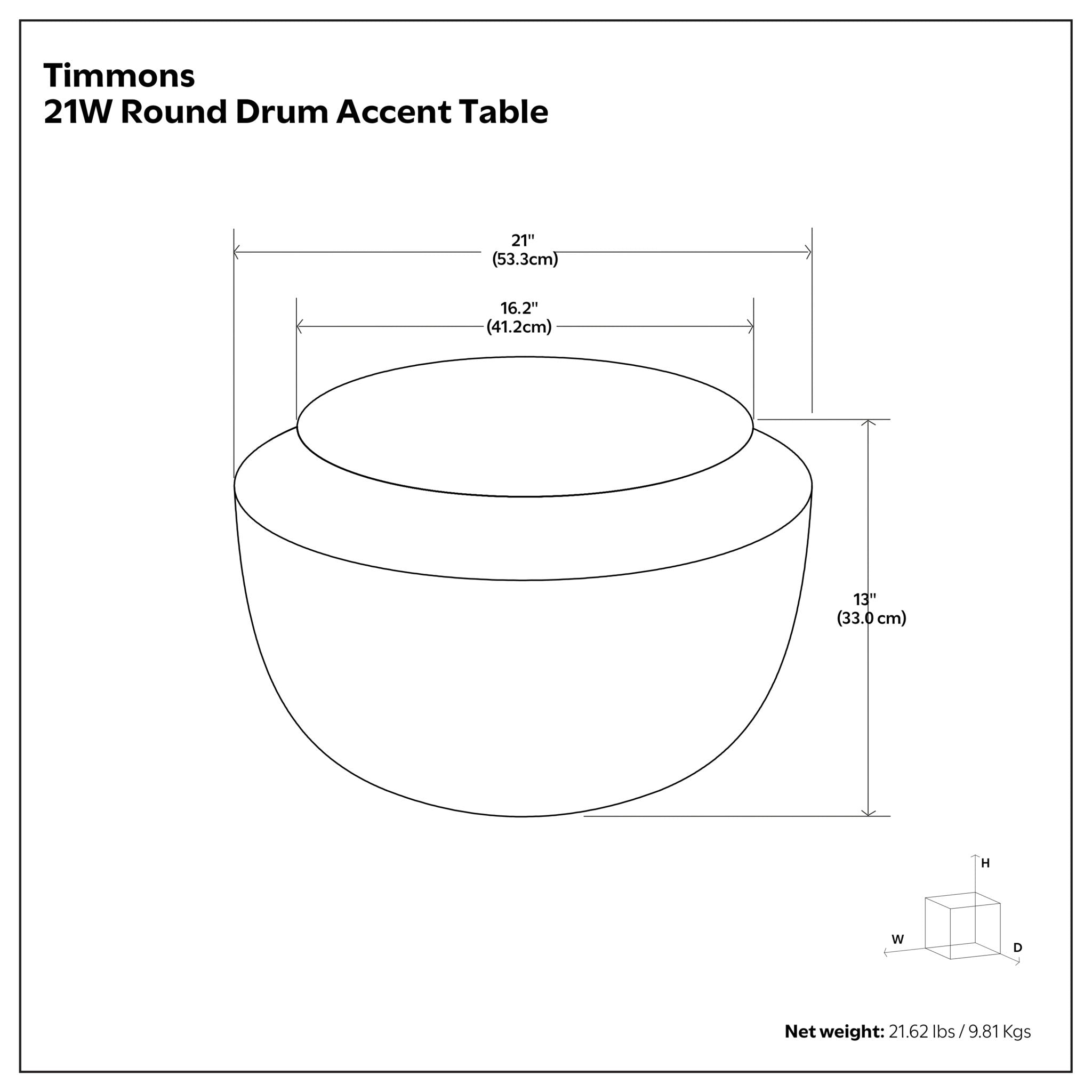 Timmons - Cast Aluminum Coffee Table - Brown