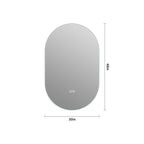 Smart Wall Mounted LED Touch Screen Mirror With Anti-Fog Function And Adjustable Lighting