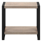 Accent Side Table, Narrow, Small, 2 Tier, Contemporary And Modern