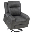 Mckinley - Upholstered Power Lift Recliner Chair With Remote Control - Gray