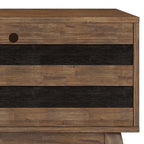 Clarkson - Low TV Stand - Rustic Natural Aged Brown